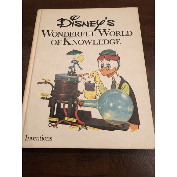 Disney’s Wonderful World of Knowledge Inventions Hardcover‎ Book kids children - Picture 1 of 4
